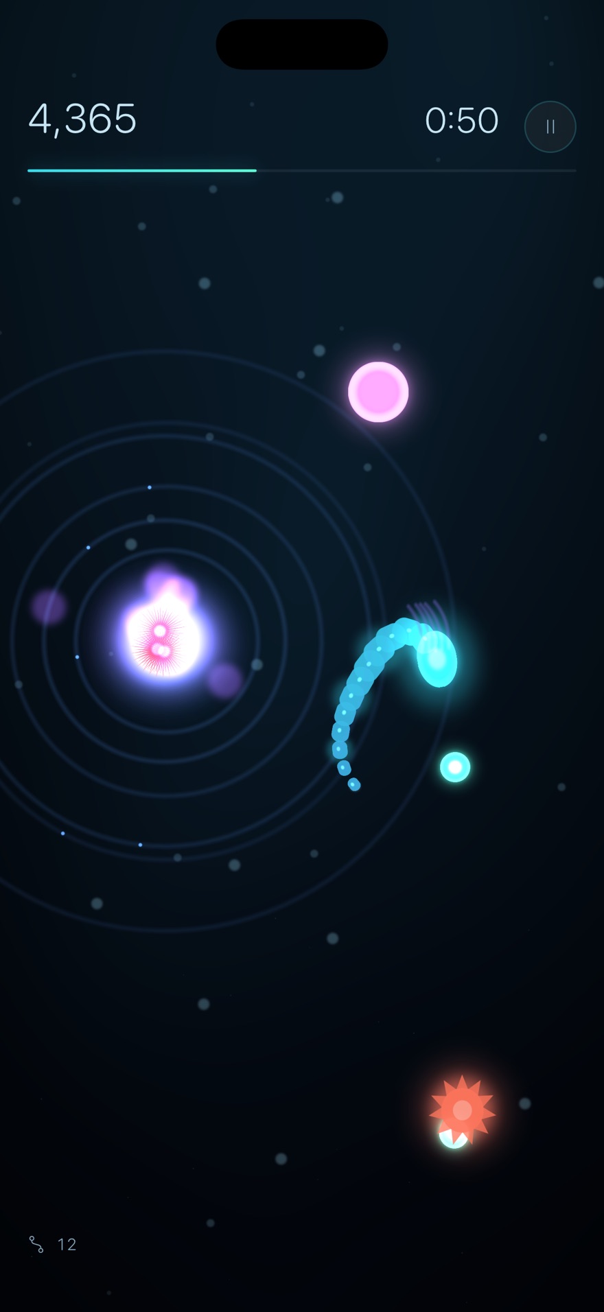 Drift, threading a pulse organism